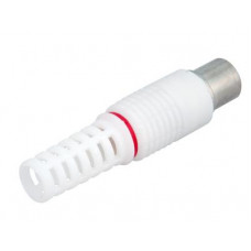 TV-разъем штекер без пайки белый REXANT