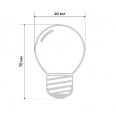Лампа накаливания, диаметр 45мм, E27, 10Вт, зеленая колба, 230В NEON-NIGHT