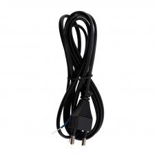 Шнур сетевой 2х0,75 мм² 1,8м черный REXANT