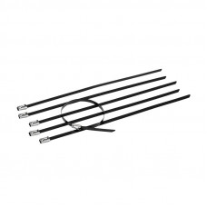 Стяжка кабельная стальная (304) с полимерным покрытием 200x4,6мм (50 шт/уп) REXANT