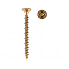 Саморез универсальный 3,5х35 мм, желтый цинк, пакет (1000 шт/уп) KRANZ