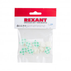 Площадка самоклеящаяся c клипсой под шлейф 20х14 мм (10 шт/уп) REXANT