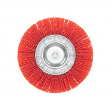 Щетка дисковая для дрели, нейлоновая проволока с абразивным покрытием, 100мм KRANZ