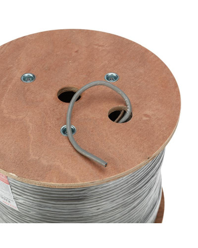 Кабель витая пара F/UTP, CAT 6, ZH нг(А)-HF, 4PR, 23AWG, INDOOR, SOLID, серый, 305м, REXANT