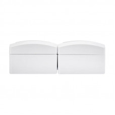 Блок вертикальный 2 розетки (керамика) INDUSTRIAL IP54 с/з, о/у, белый KRANZ