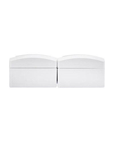 Блок вертикальный 2 розетки (керамика) INDUSTRIAL IP54 с/з, о/у, белый KRANZ