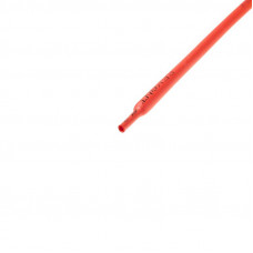 Трубка термоусаживаемая ТУТ нг 3,0/1,5мм, красная, упаковка 50 шт. по 1м REXANT