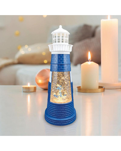 Декоративный светильник Маяк синий с конфетти и подсветкой, USB NEON-NIGHT