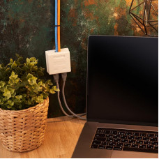 Розетка сетевая LAN, на стену, 2 гнездо 8Р8С (RJ-45), CAT 5е REXANT