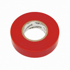 Изолента ПВХ профессиональная, 0,18х19мм х 20м, красная KRANZ