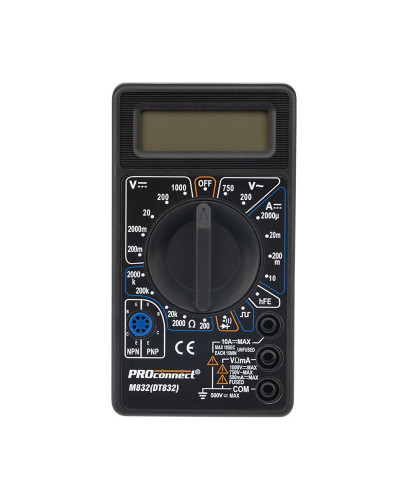 Портативный мультиметр M832 (DT832) PROconnect