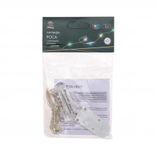 Гирлянда светодиодная Роса с крупными каплями 2м, 20LED, МУЛЬТИКОЛОР, IP20, тонкий батарейный блок, 2хCR2032 в комплекте NEON-NIGHT