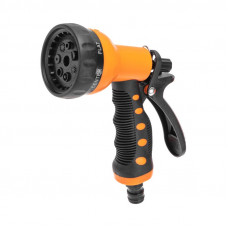 Шланг спиральный, 15м х 8мм, пистолет-распылитель, 2 коннектора, адаптер ЧЕТЫРЕ СЕЗОНА