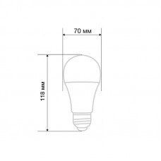 Лампа светодиодная Груша A70 20,5Вт E27 1948Лм 2700K теплый свет REXANT