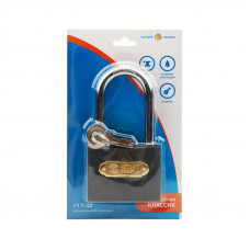 Замок навесной серия Чугун 75мм длинная дужка ЧЕТЫРЕ СЕЗОНА