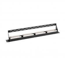 Панель коммутационная с кабельным органайзером 19', 1U, 24 порта, RJ-45, CAT 6, UTP REXANT PRO