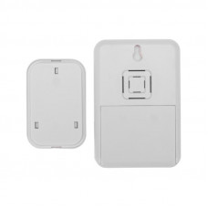 Беспроводной дверной звонок c цифровым кодированием переливающийся 38 мелодий 150м IP44 (белый/красный) REXANT