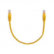 Патч-корд U/UTP, CAT 5e, RJ45-RJ45, 26AWG, LSZH, желтый, 0,3м REXANT