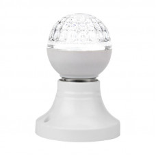 Лампа светодиодная, диаметр 50мм, E27, 9 LED, 1Вт, БЕЛЫЙ, прозрачная колба, 230В NEON-NIGHT