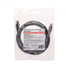 Патч-корд U/UTP, CAT 6, RJ45-RJ45, 26AWG, LSZH, черный, 2м REXANT