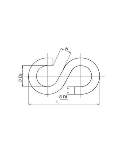 Крюк типа S, d=6 REXANT