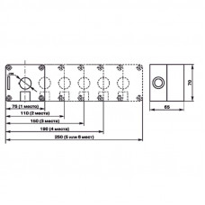 Корпус пластиковый КП 1 кнопка 22 мм