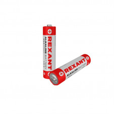 Батарейка алкалиновая AAA/LR03, 1,5В, 2 шт, блистер REXANT