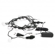 Гирлянда Шарики Ø25мм, 5м, темно-зеленый ПВХ, 25 диодов, цвет RGB