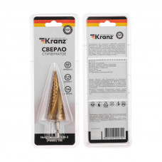 Сверло по металлу ступенчатое ТИТАН 4,0-30,0мм, 98мм, 65 HRC, Р6М5 TiN KRANZ