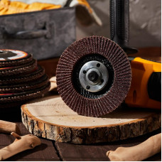 Круг лепестковый торцевой, P60, 115х22,2мм KRANZ