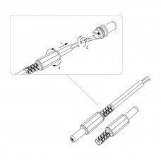 Разъем питания DC штекер 2,1х5,5мм REXANT