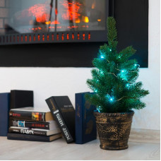 Елочка 45см в пластиковом горшке, Литая