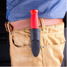 Нож монтажника, нержавеющая сталь, двухсторонняя заточка, лезвие 33мм REXANT