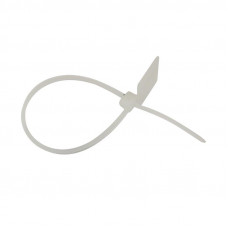 Хомут с площадкой под маркер нейлоновый 100x2,5мм белый (100 шт/уп) REXANT