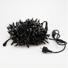 Гирлянда светодиодная Кластер 10м 400 LED БЕЛЫЙ черный каучук IP67 постоянное свечение 230В нужен блок 315-000 NEON-NIGHT