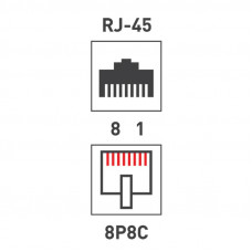 Переходник сетевой LAN, гнездо 8Р8С (RJ-45) - гнездо 8Р8С (RJ-45) REXANT