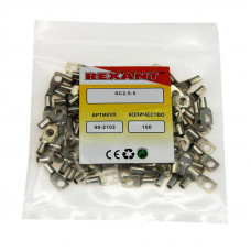 Наконечник кольцевой REXANT НК, ø5.2 мм, 2.5 мм², ТМЛ (DIN) 2.5-5