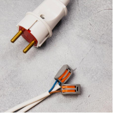 Универсальная клемма СМК 222-412, 2-проводная серая 0,08-2,5/4 мм² (20 шт./уп.) REXANT