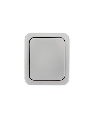 Выключатель одноклавишный Mini OG IP54 о/у, серый KRANZ
