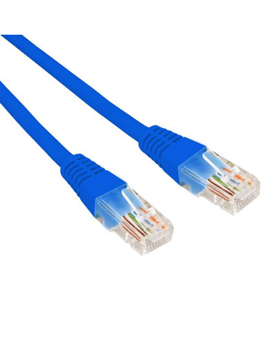 Патч-корд U/UTP, CAT 6, RJ45-RJ45, 26AWG, LSZH, синий, 0,3м REXANT