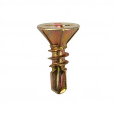 Саморез оконный сверло 3,9х13мм, желтый цинк, короб (500 шт/уп) KRANZ