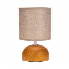 Светильник декоративный настольный Форте, основание под дерево, бежевый абажур, цоколь Е27, 60Вт REXANT