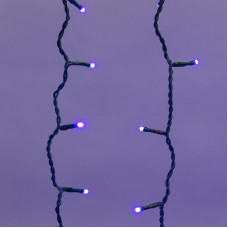 Гирлянда светодиодная Занавес 2х1,5м 360 LED СИНИЙ черный ПВХ IP54 свечение с динамикой 230В блок в комплекте NEON-NIGHT