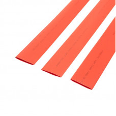 Трубка термоусаживаемая ТУТ нг 20,0/10,0мм, красная, упаковка 10 шт. по 1м REXANT