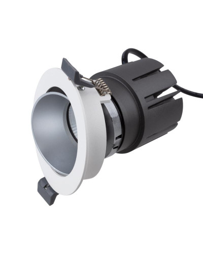 Светильник встраиваемый поворотный REXANT Horeca Dark Light с антиослепляющим эффектом 12 Вт 4000 К LED SILVER