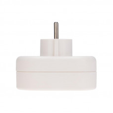 Двойник электрический 16А с/з вертикальный белый REXANT