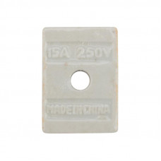 Клемма керамическая винтовая КВ 10 мм² 2 пары контактов с крепежным отверстием (100 шт./уп.) REXANT