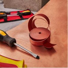 Термоусаживаемая лента с клеевым слоем 25х0,8 мм, красная, ролик 5м, ТЛ-0,8 REXANT