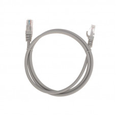 Патч-корд U/UTP, CAT 6, RJ45-RJ45, 26AWG, LSZH, серый, 1м REXANT