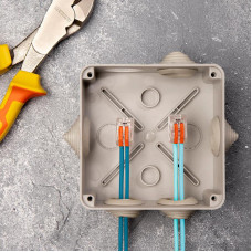 Универсальная компактная клемма СМК 221-412, 2-проводная до 4,0 мм² (пакет 5 шт/уп) REXANT